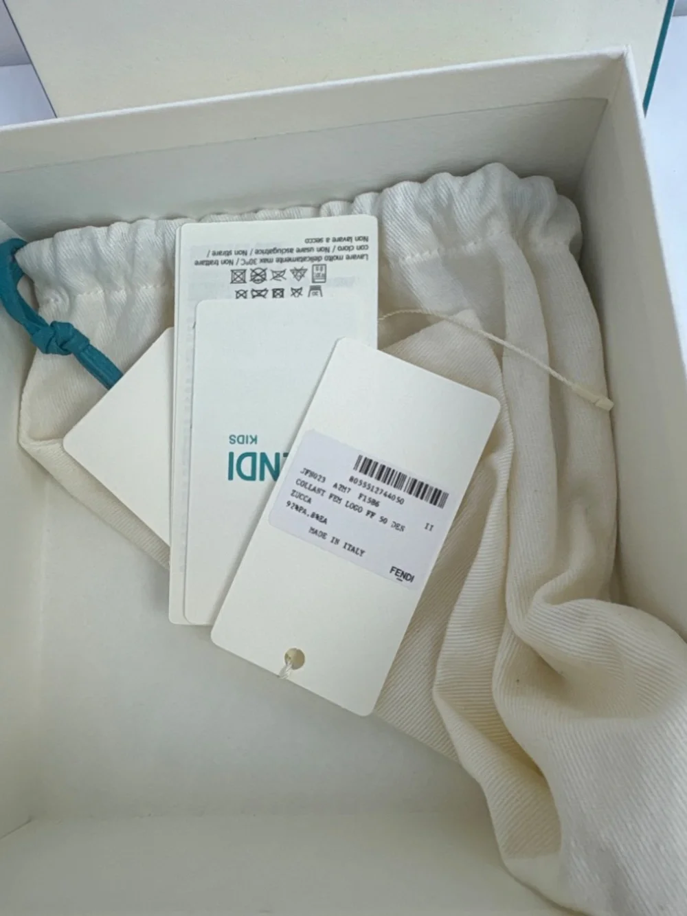 Authentic Fendi Kids FF Logo Monogram Tights Size II New Unworn